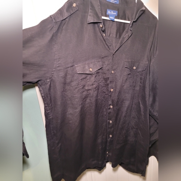 Paul Fredrick 100% linen long sleeve button down size XXLT - Picture 2 of 4